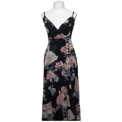 Maxikjole (Sort, Flerfarvet) fra Fashion Nova Elastan, Polyester