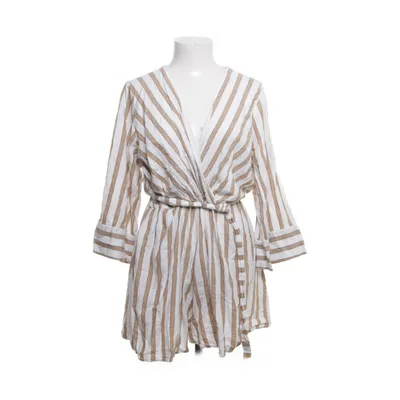 Buksedragt (Hvid, Beige) fra Zara Linned, Viscose
