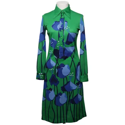 Klänning (Grön, Blå) från NK Polyester