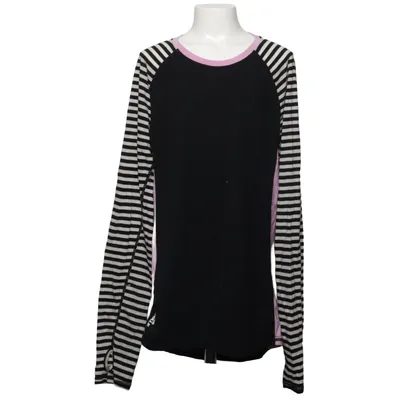 T-shirt à manches longues (Noir, Rose) de Mons Royale Élasthane, Polyamide, Laine