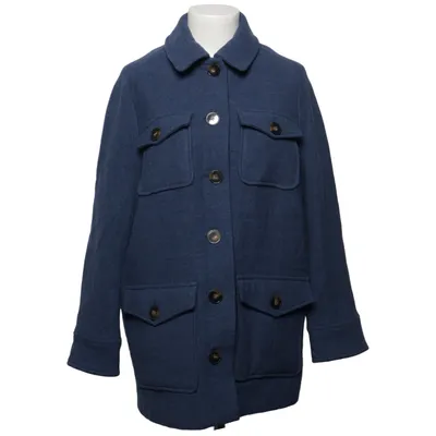 Surchemise (Bleu) de Sézane Acétate, Coton, Polyamide, Polyester, Viscose, Laine