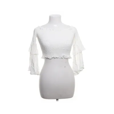 Crop top (Vit) från Romwe Bomull, Polyester