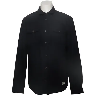 Skjortejakke (Blå) fra Suit Polyester, Uld