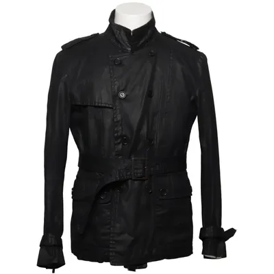 Trenchcoat (Sort) fra Zara Man Basic Bomuld