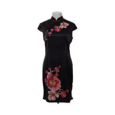 Cheongsam (Zwart, Meerkleurig) van Jianlimei Polyester