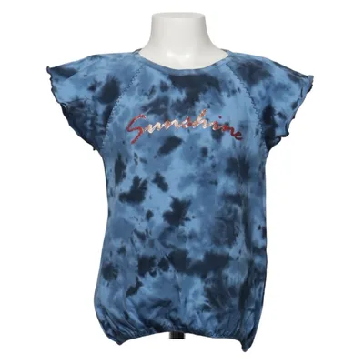 T-shirt (Blå, Sort) fra Fly Bomuld