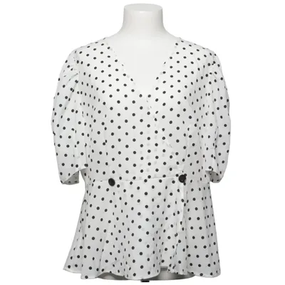 Top (White, Black) from Shein Curve Polyester