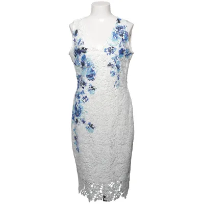 Dress (White, Blue, Multicolored) from Paper Dolls Polyester
