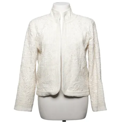 Jacket (White) from Zara Woman Premium Collection Cotton, Polyester