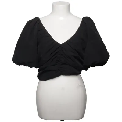 Crop top (Noir) de H&M Trend Coton, Polyester