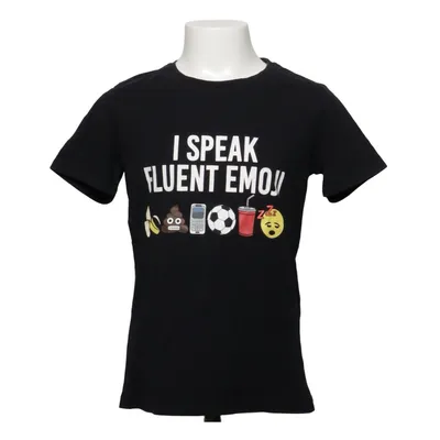 T-shirt (Zwart) van Emoji Katoen