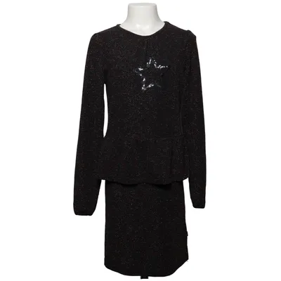 Jurk (Zwart, Meerkleurig) van Me Too Metallvezel, Polyester