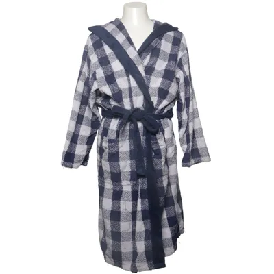 Bathrobe (Blue, White) from Hästens Cotton