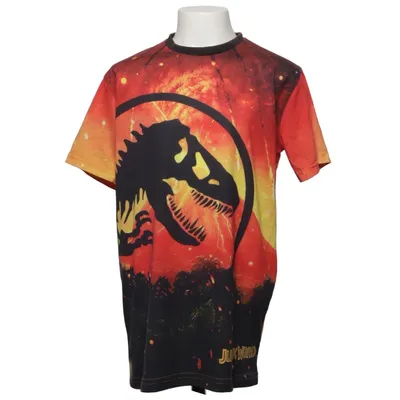T-shirt (Zwart, Rood, Oranje) van Jurassic Park Polyester