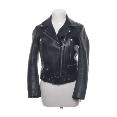 Bikerjakke (KYRA LI MIX ) fra Acne Studios Bomuld, Læder, Viscose