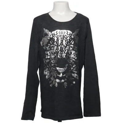 T-shirt à manches longues (Gris) de Place Coton, Polyester