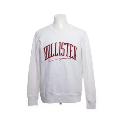 Collegetröja (Vit) från Hollister California Bomull, Polyester
