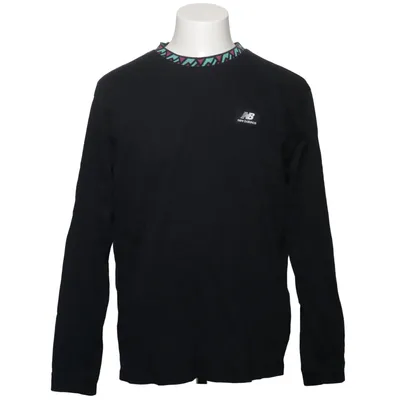 Långärmad t-shirt (Svart) från New Balance Bomull, Elastan