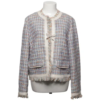 Blazer (Blauw, Meerkleurig) van Marc Cain Katoen, Cupro, Polyamide, Polyester, Polyurethaan