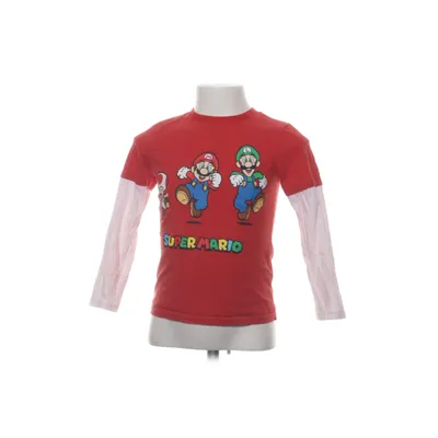 Long sleeve T-shirt (Red, White, Multicolored) from Super Mario Cotton
