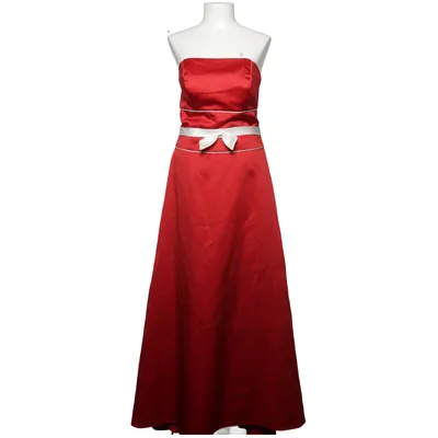 Robe de soirée (Rouge, Blanc) de Alfred Angelo Coton, Polyester