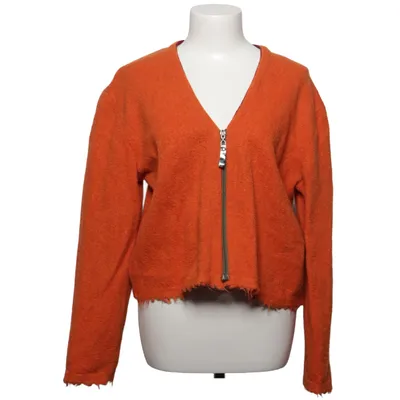 Cardigan (Oranje) van Eva & Claudi Viscose, Wol