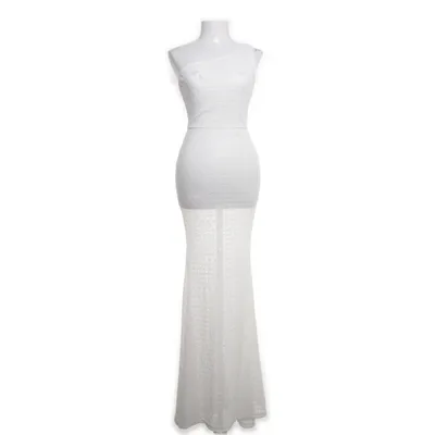 Maxi jurk (Wit) van Fashion Nova Nylon