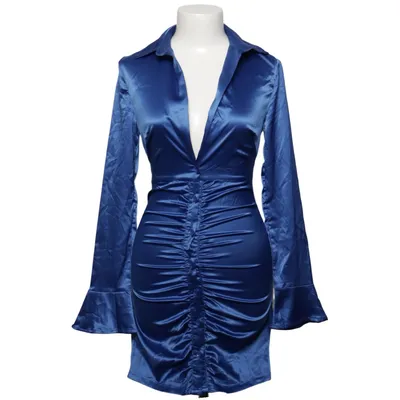 Shirt dress (Blue) from Glamaker Elastane, Polyester