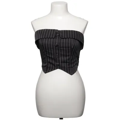 Tube Top (Schwarz, Weiß) von Shein Elasthan, Polyester