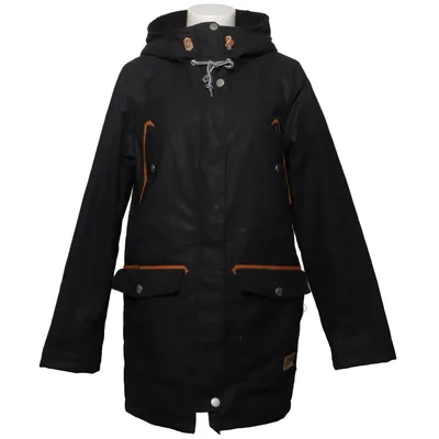 Parka (Black) from Colour Wear Cotton, Polyester