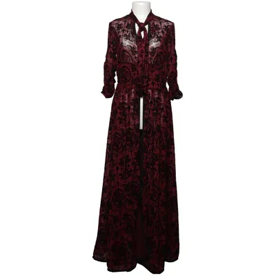 Dressing gown (Red, Black) from Unique Vintage Elastane, Polyamide, Polyester, Viscose