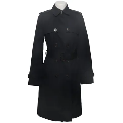 Trenchcoat (Blauw) van Massimo Dutti Polyester, Viscose
