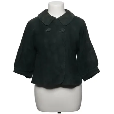 Leather jacket (Green) from WHYRED Leather, Polyester, Suede