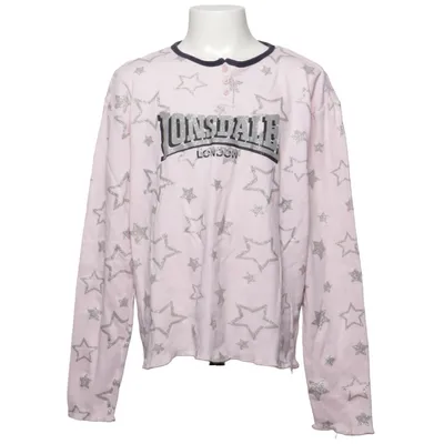 Långärmad t-shirt (Rosa, Silverfärgad) från Lonsdale London Bomull