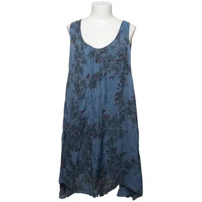 Dress (Blue, Brown) from Florencia Elastane, Silk, Viscose