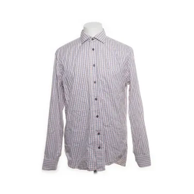 Skjorta (Vit, Blå, Orange) från Oscar of Sweden Bomull