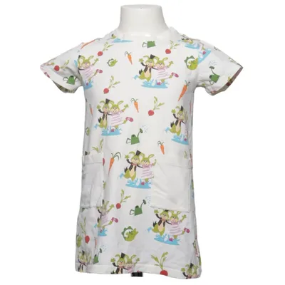 Klänning (Vit, Flerfärgad) från Liseberg Bomull, Elastan