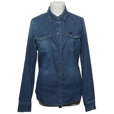 Denim blouse (Blauw) van Lee Katoen, Elastaan, Polyester