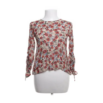 Blouse (Beige, Multicolored) from Zara Woman Premium Collection Viscose