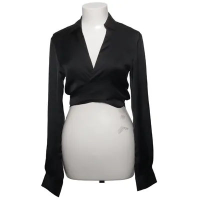 Wrap blouse (Black) from Linn Ahlborg x NA-KD Polyester