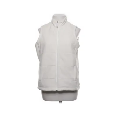 Fleeceväst (Vit) från Lands' End Bomull, Elastan, Polyester