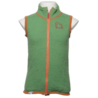 Outer vest (Green, Orange) from Woolpower Elastane, Merino wool, Polyamide