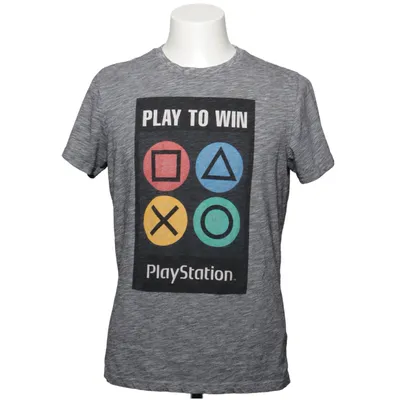 T-shirt (Gris, Multicolore) de Playstation Coton, Polyester