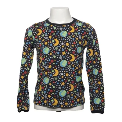 Langærmet t-shirt (Sort, Flerfarvet) fra Duns Sweden Økologisk bomuld
