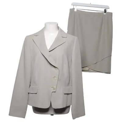 Skirt suit (Beige) from Singh Madan Acetate, Polyester