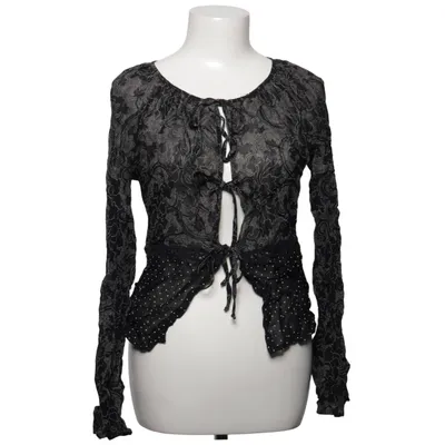 Wikkelblouse (Zwart, Wit) van Mexx Viscose