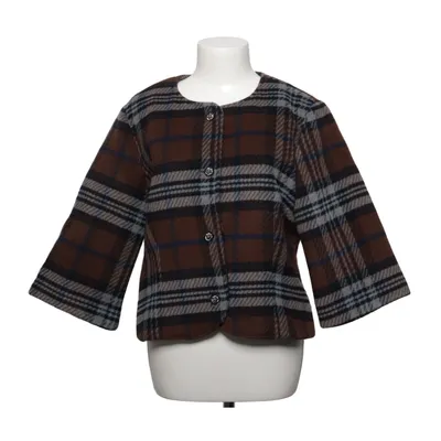 Jacket (Brown, Blue, Gray) from Object Recycled polyester, Wool