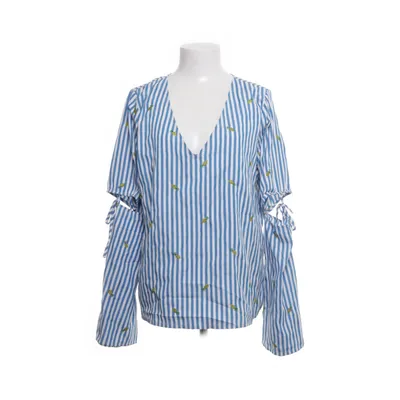 Blouse (Blue, White) from Rut & Circle Polyester, Cotton