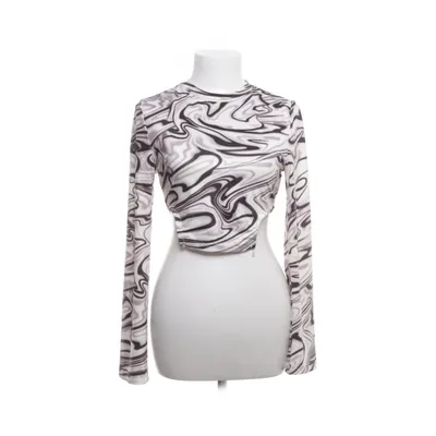 Crop Top (Weiß, Braun) von Shein Elasthan, Polyester