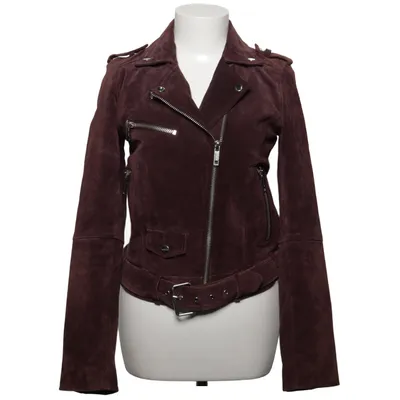 Bikerjakke (Lilla) fra Review Læder, Polyester
